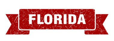 Florida kurdelesi. Red Florida grunge bando tabelası