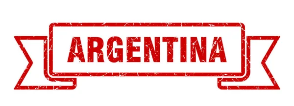 Cinta Argentina. Red Argentina signo de banda grunge — Vector de stock