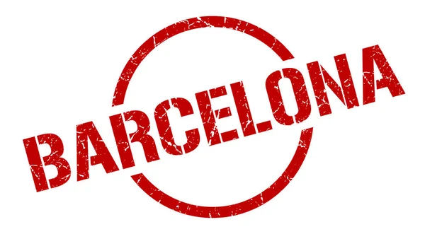 Sello Barcelona. Grunge Barcelona ronda signo aislado — Vector de stock