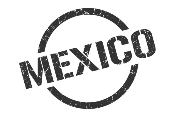 Mexico stamp. Mexico grunge round isolated sign — 스톡 벡터