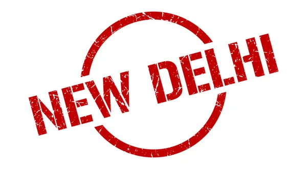 Yeni Delhi pulu. Yeni Delhi grunge izole edilmiş işareti — Stok Vektör
