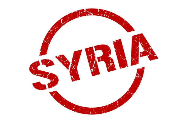 Selo da Síria. Síria grunge rodada sinal isolado — Vetor de Stock