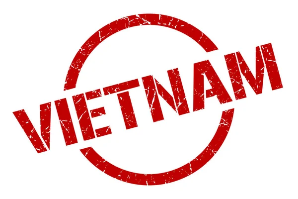 Carimbo do Vietname. Vietname grunge rodada sinal isolado — Vetor de Stock