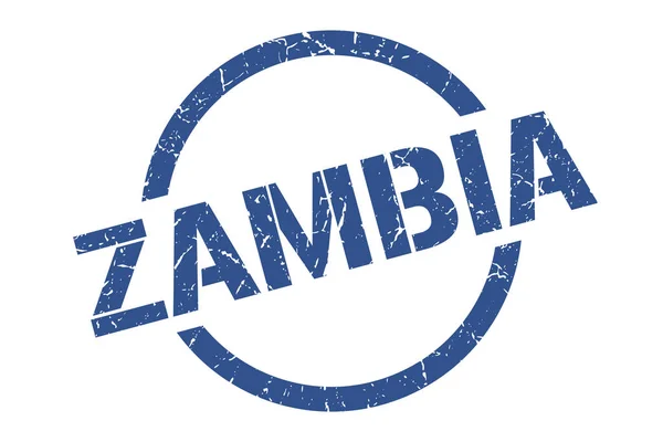 Zambie razítko. Zambie grunge kulaté izolované znamení — Stockový vektor