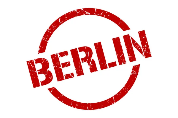 Berlins frimärke. Berlin grunge runda isolerade tecken — Stock vektor