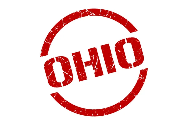 Ohio razítko. Ohio grunge round isolated sign — Stockový vektor