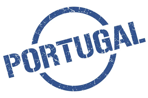 Sello de Portugal. Portugal grunge ronda signo aislado — Archivo Imágenes Vectoriales