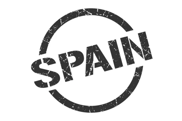 Spain stamp. Spain grunge round isolated sign — 스톡 벡터