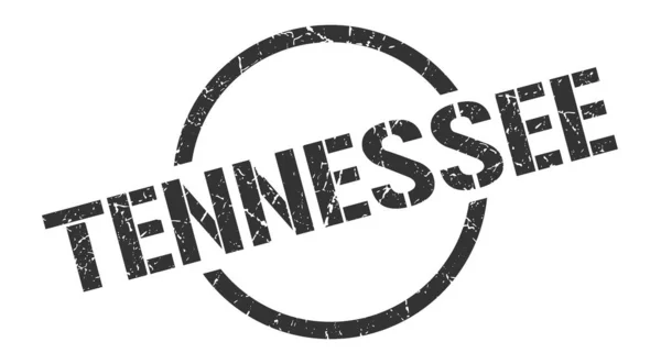 Postzegel uit Tennessee. Tennessee grunge rond geïsoleerd bord — Stockvector