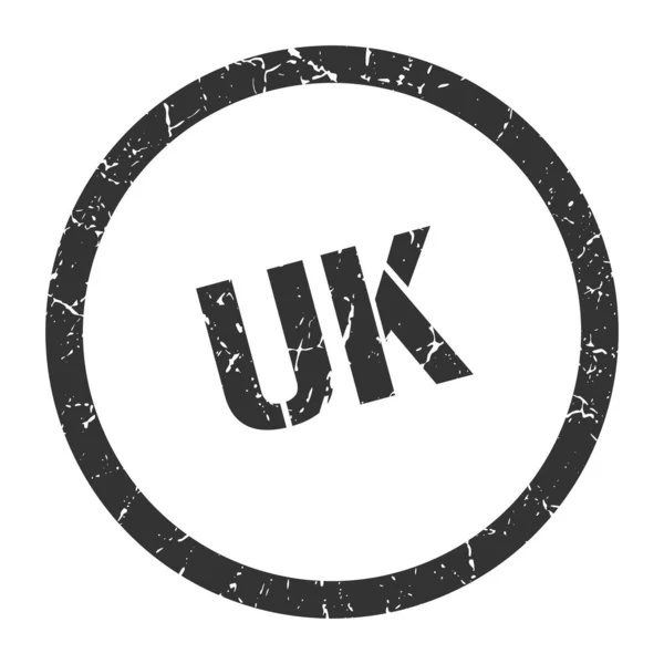 Sello del Reino Unido. uk grunge ronda signo aislado — Vector de stock
