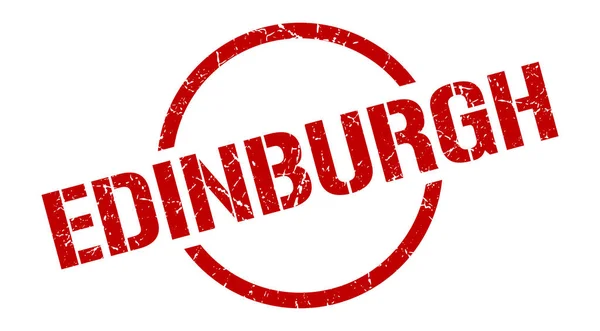 Selo de Edimburgo. Edinburgh grunge rodada sinal isolado — Vetor de Stock