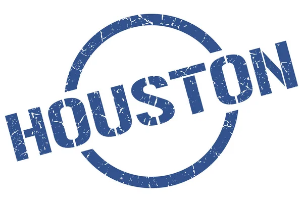 Carimbo de Houston. Houston grunge rodada sinal isolado — Vetor de Stock