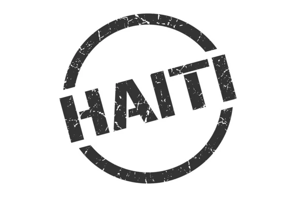 Haiti razítko. Haiti grunge round isolated sign — Stockový vektor