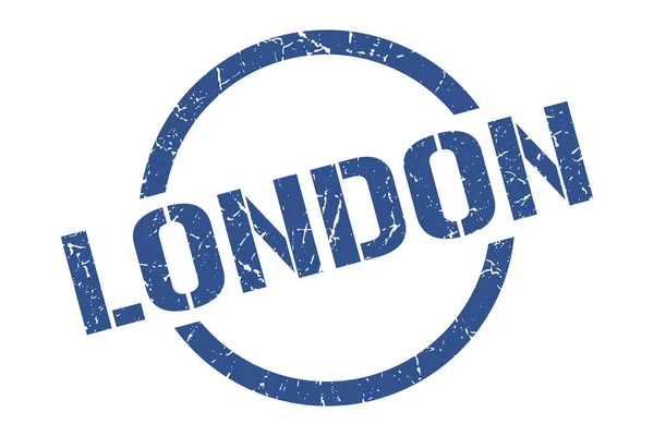 Londoni bélyegző. London grunge kerek elszigetelt jel — Stock Vector