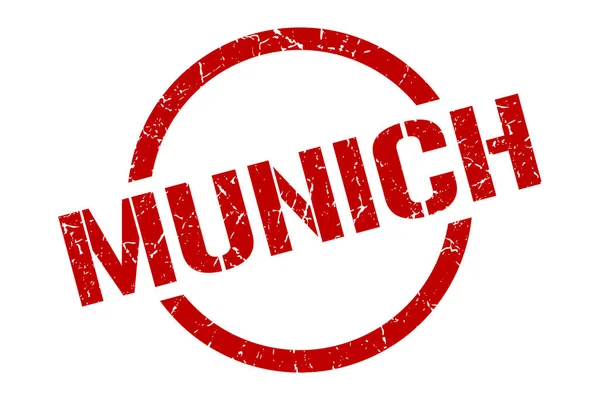 Münchener Briefmarke. München grunzt um vereinzeltes Schild — Stockvektor