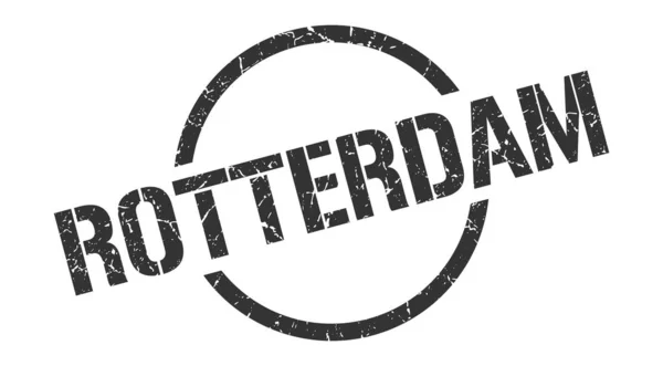 Rotterdamské razítko. Rotterdam grunge kulaté izolované znamení — Stockový vektor