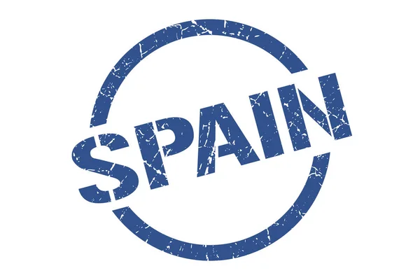 Sello de España. España grunge ronda signo aislado — Vector de stock