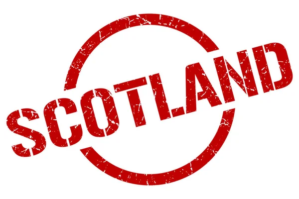 Scotland stamp. Scotland grunge round isolated sign — Stock Vector