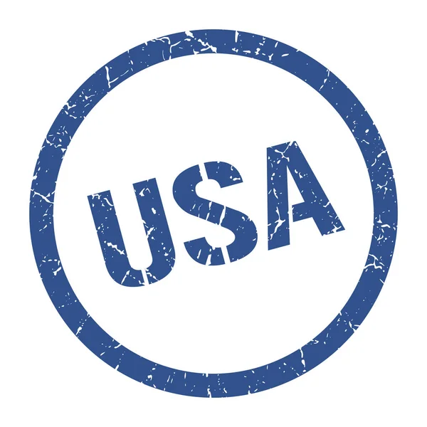Selo dos EUA. usa grunge redondo sinal isolado — Vetor de Stock