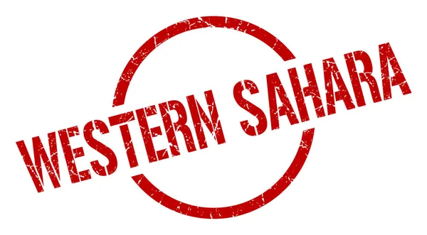 Західна Сахара. Західна Сахара круглий ізольований знак — стоковий вектор