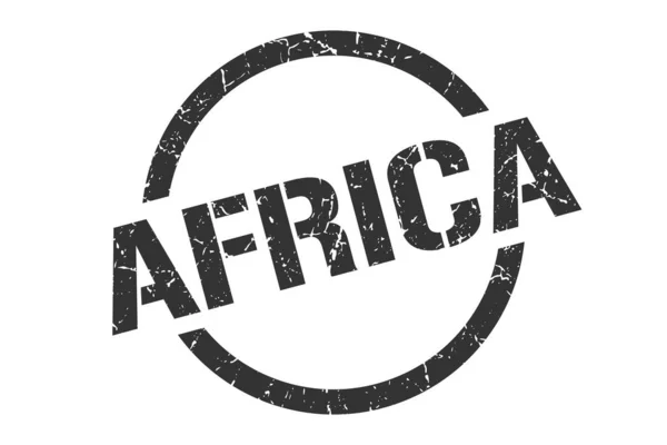 Africa stamp. Africa grunge round isolated sign — Stock Vector