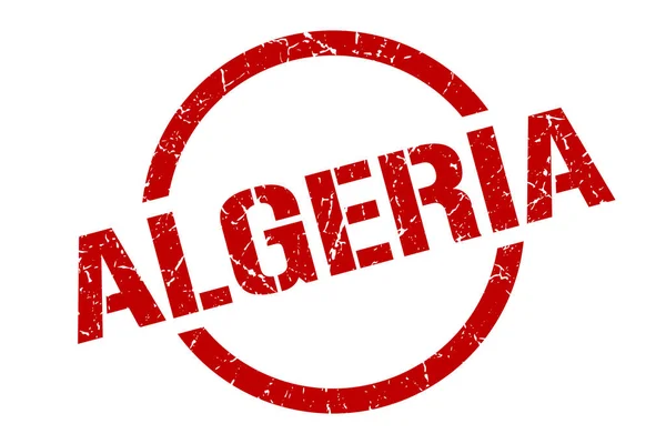 Algeriet stämpel. Algeriet grunge runda isolerade tecken — Stock vektor