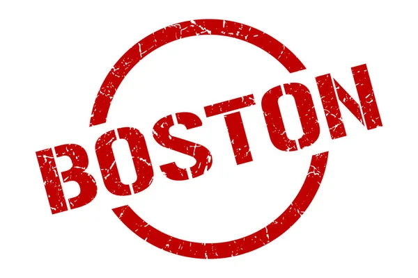 Bostonské razítko. Boston Grunge kulaté izolované znamení — Stockový vektor