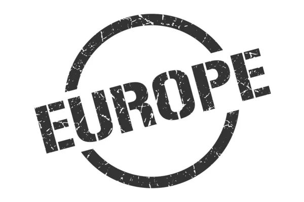 Carimbo europeu. europa grunge rodada sinal isolado —  Vetores de Stock