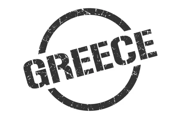 Carimbo grego. Grécia grunge rodada sinal isolado —  Vetores de Stock