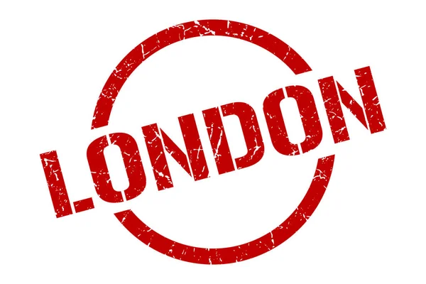 Timbro di Londra. Londra grunge rotondo segno isolato — Vettoriale Stock