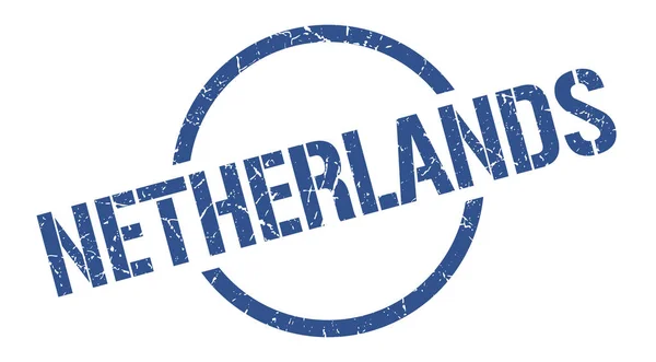 Niederländischer Stempel. Niederlande grunzen um isoliertes Schild — Stockvektor