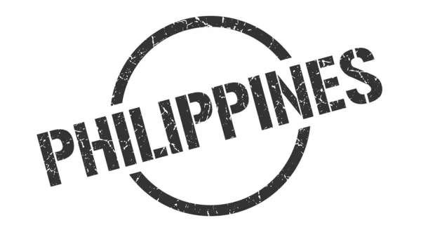 Timbre Philippines. Philippines grunge rond isolé signe — Image vectorielle