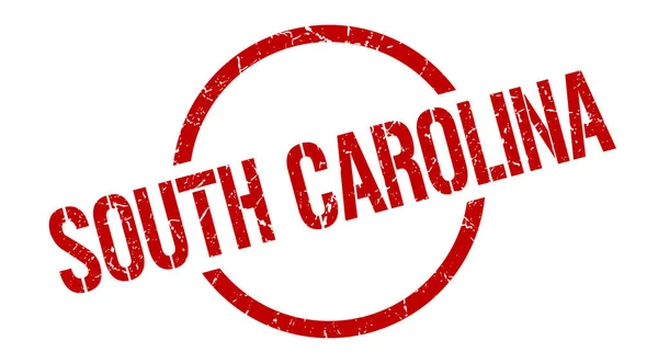 South Carolina stamp. South Carolina grunge round isolated sign — Stock vektor