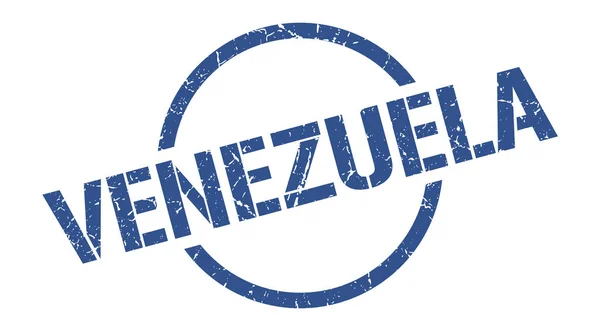 Venezuela stamp. Venezuela grunge round isolated sign — Stock Vector