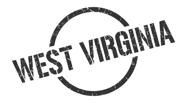 Carimbo de West Virginia. Virgínia Ocidental grunge rodada sinal isolado — Vetor de Stock