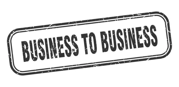 Бизнес-марке. От бизнеса к бизнесу - черный знак — стоковый вектор