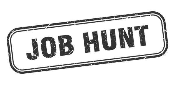 Job hunt stamp. job hunt square grunge black sign — Stock Vector