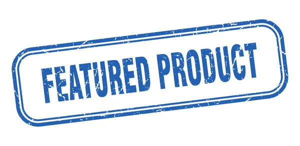 Vyobrazeno razítko výrobku. nabízený produkt čtvercový grunge modrý znak — Stockový vektor