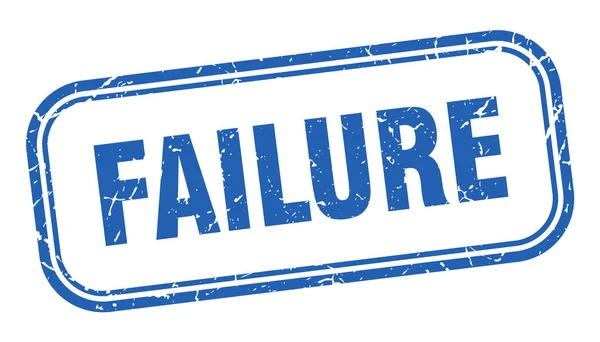 Failure stamp. failure square grunge blue sign — 스톡 벡터