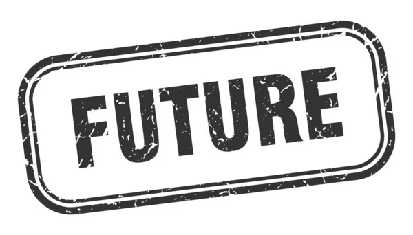 Zukünftige Marke. zukünftiges quadratisches Grunge-Zeichen — Stockvektor