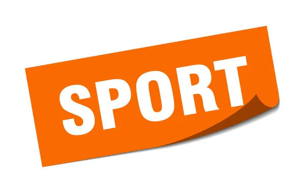 Sportaufkleber. Sportplatzschild. Sport. Schäler — Stockvektor