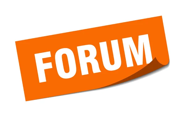 Forum sticker. forum vierkante teken. forum. schilmachine — Stockvector