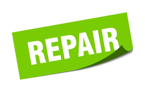 Pegatina de reparación. reparación de signo cuadrado. reparación. pelador — Vector de stock
