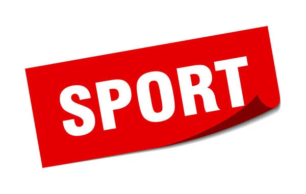 Sportovní nálepka. sportovní čtverec. sport. škrabka — Stockový vektor