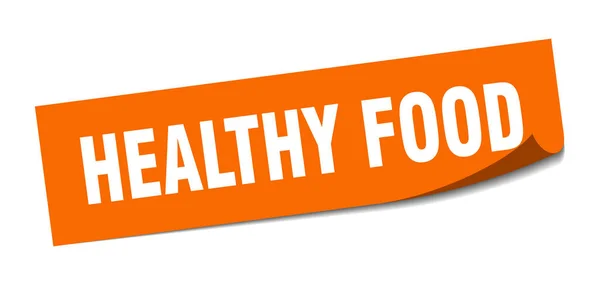 Aufkleber für gesunde Ernährung. Zeichen für gesunde Ernährung. Gesunde Ernährung. Schäler — Stockvektor
