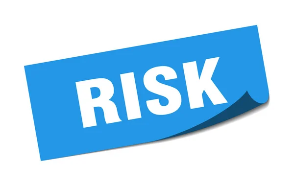 Riskklistermärke. Riskfyrkantigt tecken. risk. skalare — Stock vektor