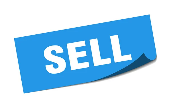 Vender adesivo. vender sinal quadrado. vender. descascador — Vetor de Stock