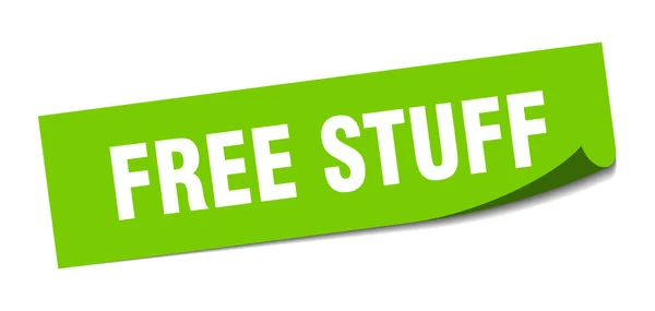 Stiker barang gratis. free stuff square sign. barang gratis. pengupas - Stok Vektor