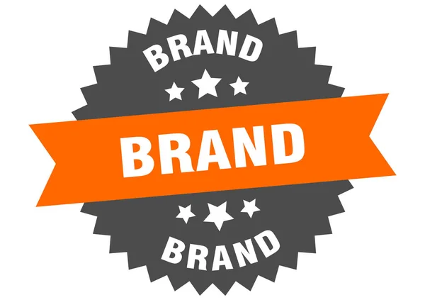 Brand sign. brand circular band label. round brand sticker — 스톡 벡터