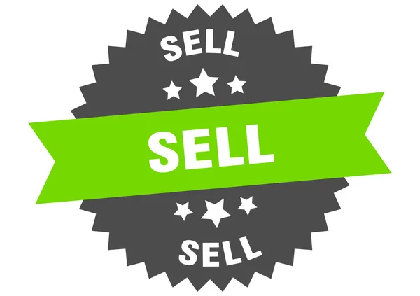 Vender signo. vender etiqueta de banda circular. pegatina de venta redonda — Archivo Imágenes Vectoriales